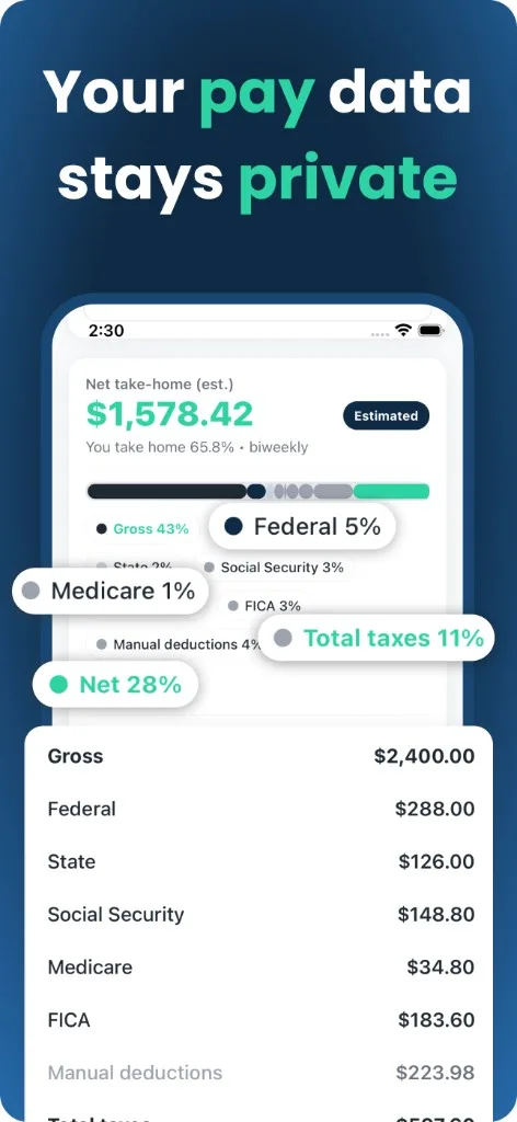 NetPay app – your pay data stays private